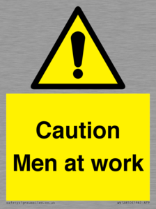 Caution Men at work